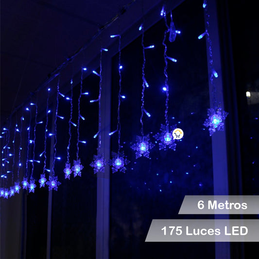 Luces Led Copos De Nieve