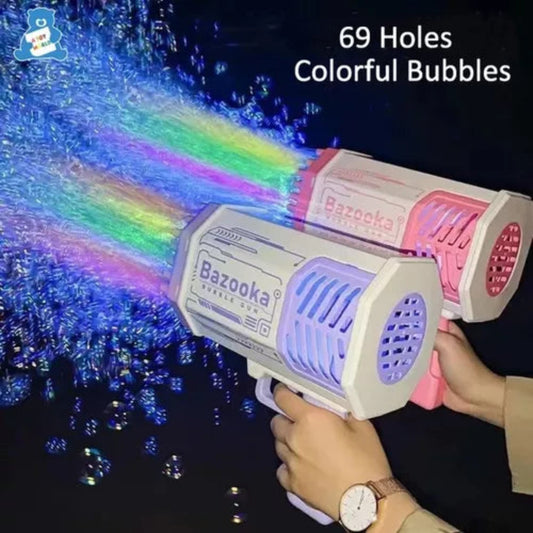 pistola de burbujas