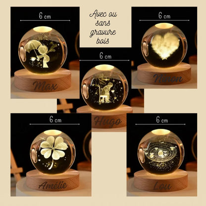 Esferas De Cristal Con Luz Led